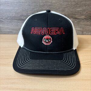 New Era Hat Cap Snapback Black Red Spell‎ Out Adjustable